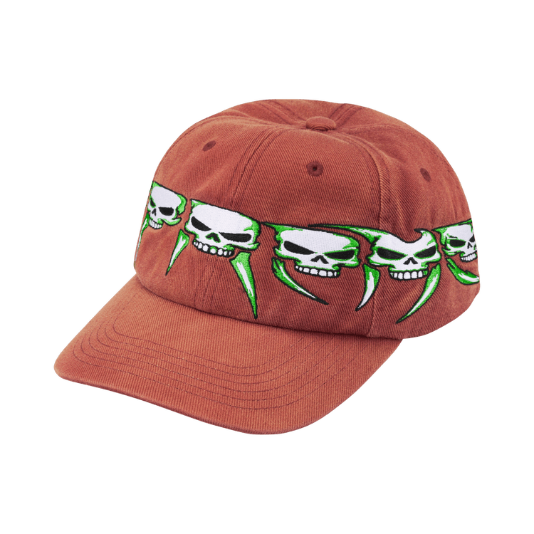 Supreme Skulls Spellout 6-Panel (FW26) Rust - Im Your Wardrobe