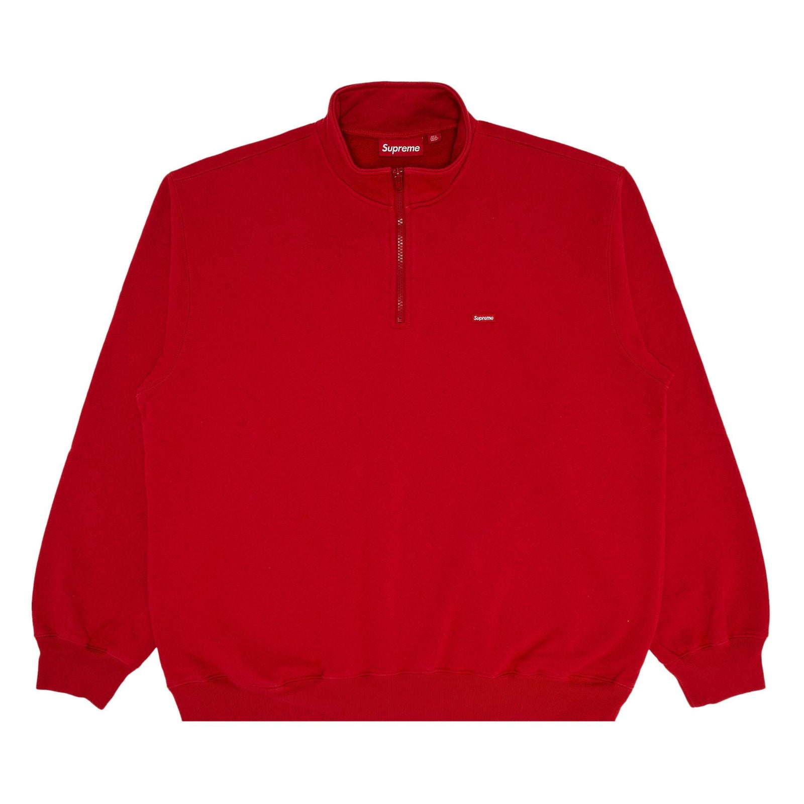 Supreme Small Box Half Zip Pullover Red - Im Your Wardrobe