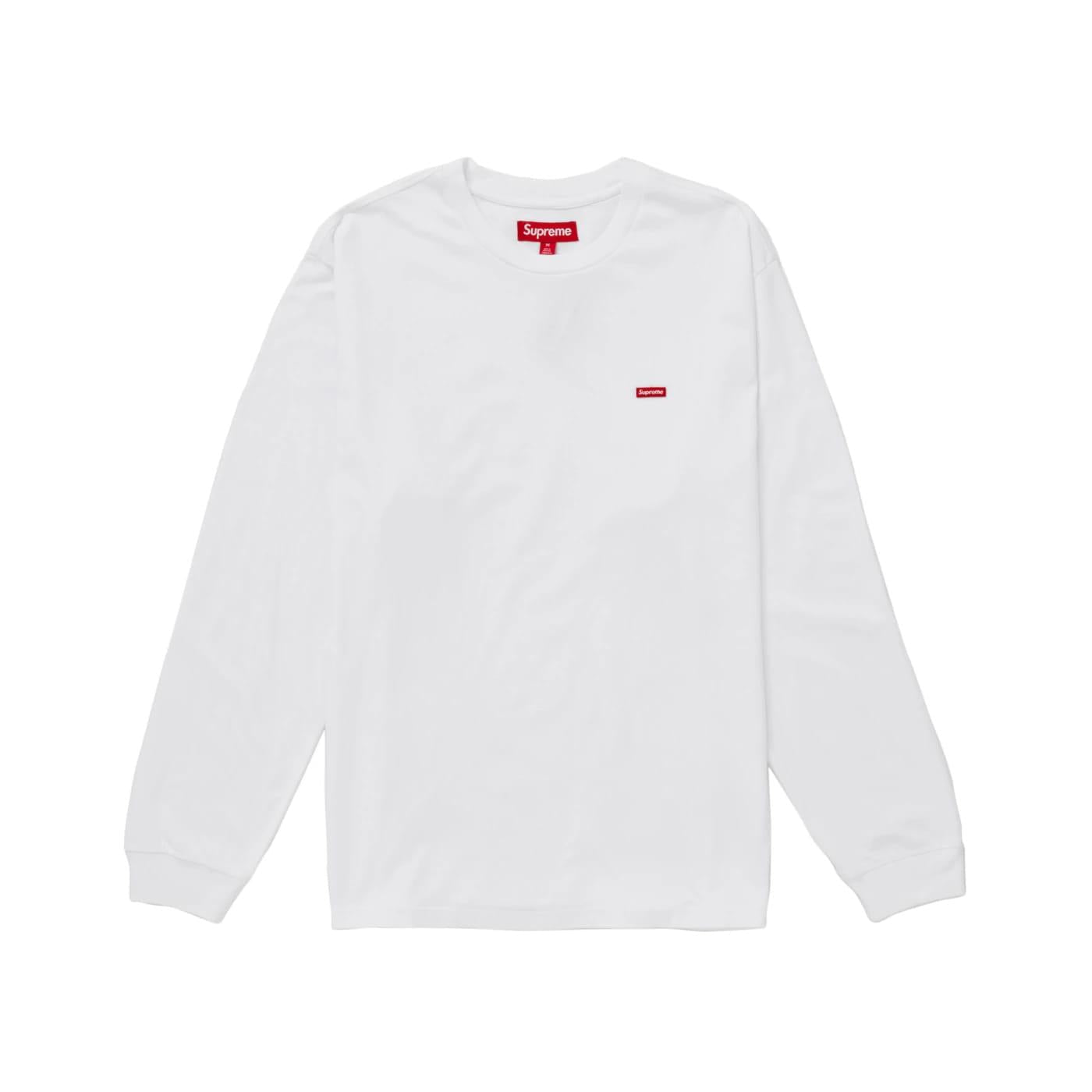 Supreme Small Box L/S Tee (SS25) White - Im Your Wardrobe