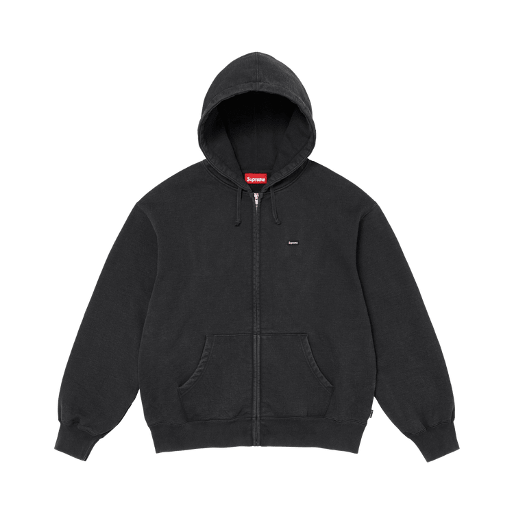 Supreme Small Box Zip Up Hooded Sweatshirt (FW26) Black - Im Your Wardrobe