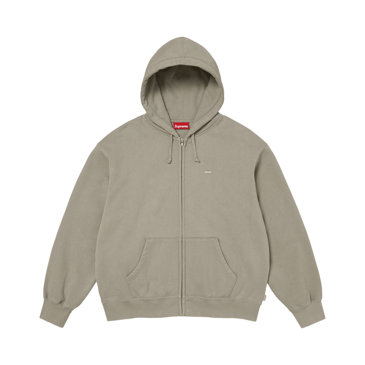 Supreme Small Box Zip Up Hooded Sweatshirt (FW26) Grey - Im Your Wardrobe