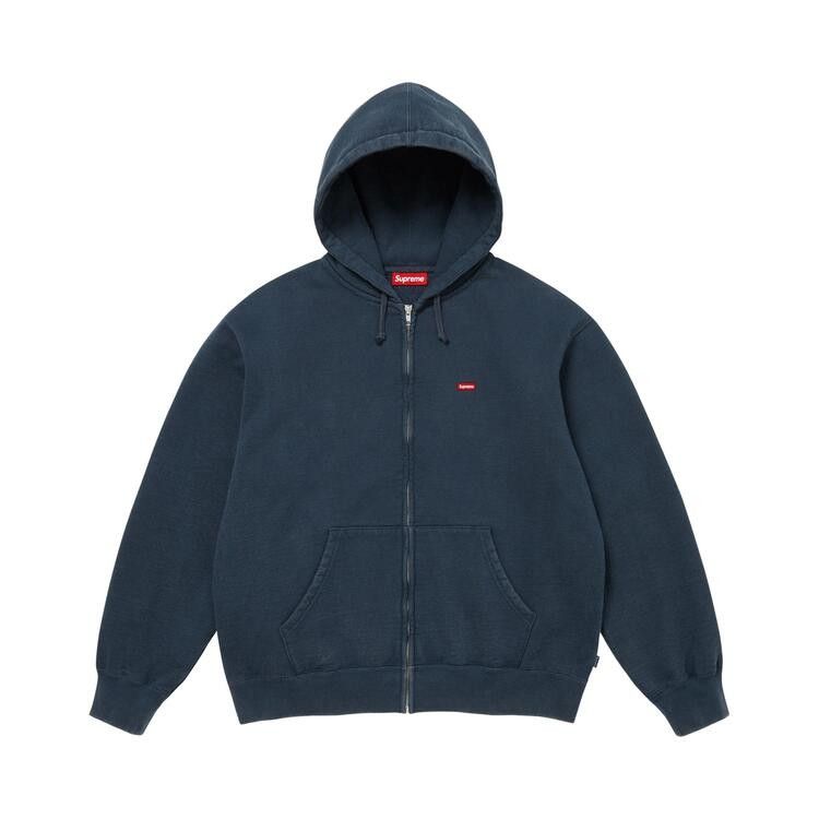 Supreme Small Box Zip Up Hooded Sweatshirt (FW26) Navy - Im Your Wardrobe