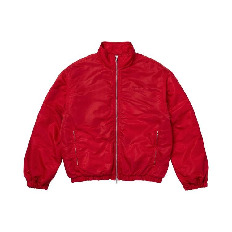 Supreme Stand Collar Lined Nylon Jacket Red - Im Your Wardrobe