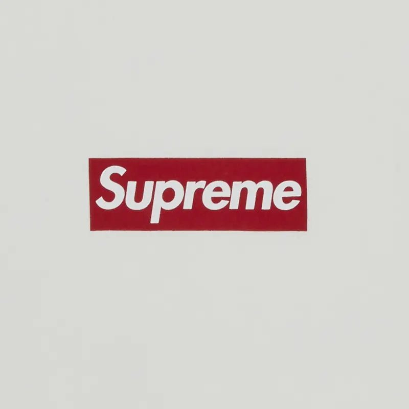 Supreme Washed Box Logo Crewneck 'White' (SS25) - Im Your Wardrobe
