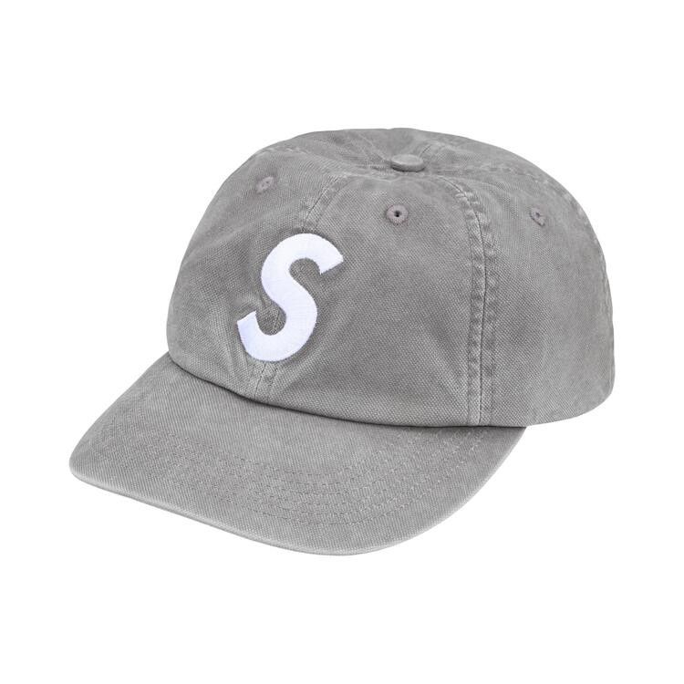 Supreme Washed Canvas S Logo 6-Panel (FW26) Grey - Im Your Wardrobe