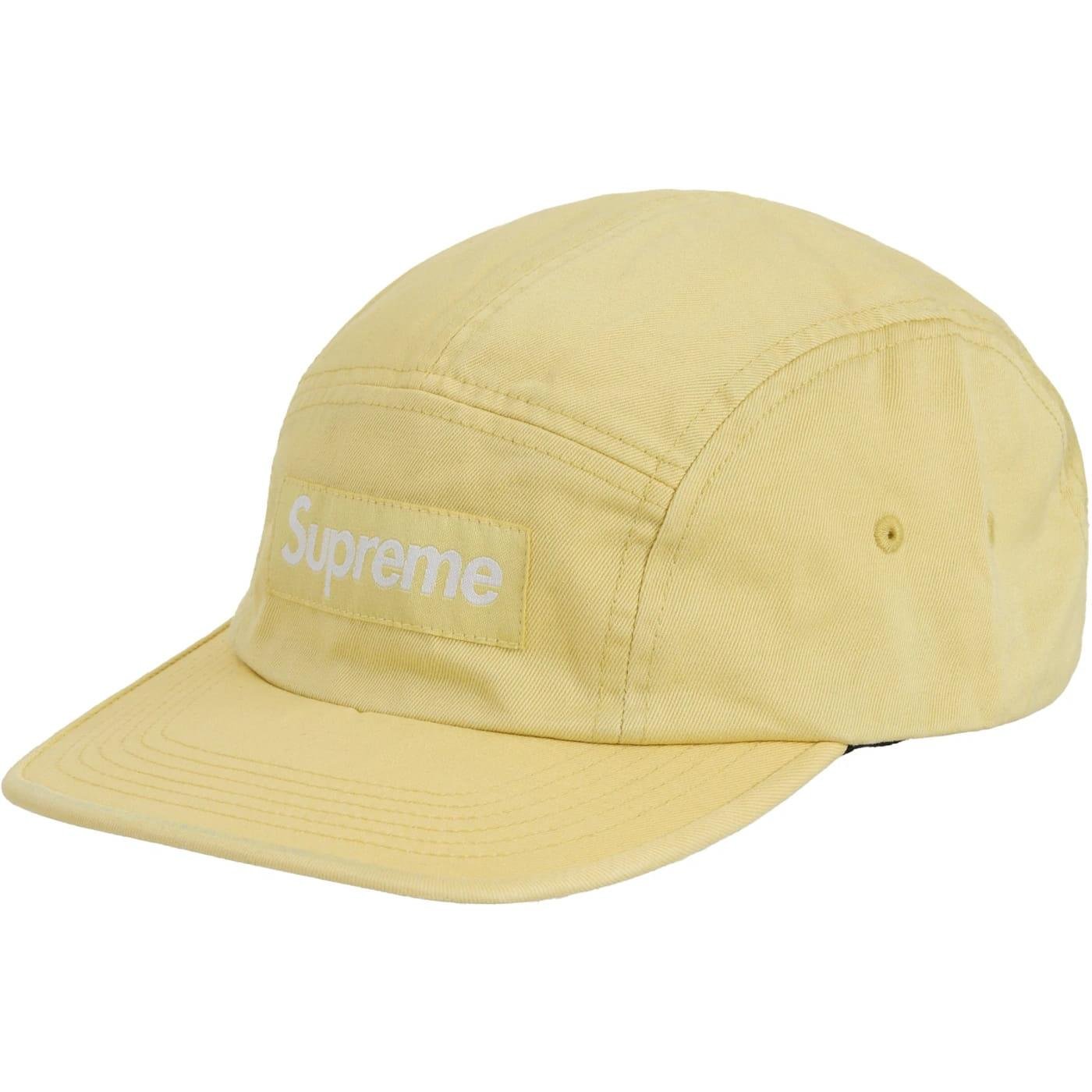 Supreme Washed Chino Twill Camp Cap (SS25) Light Yellow - Im Your Wardrobe