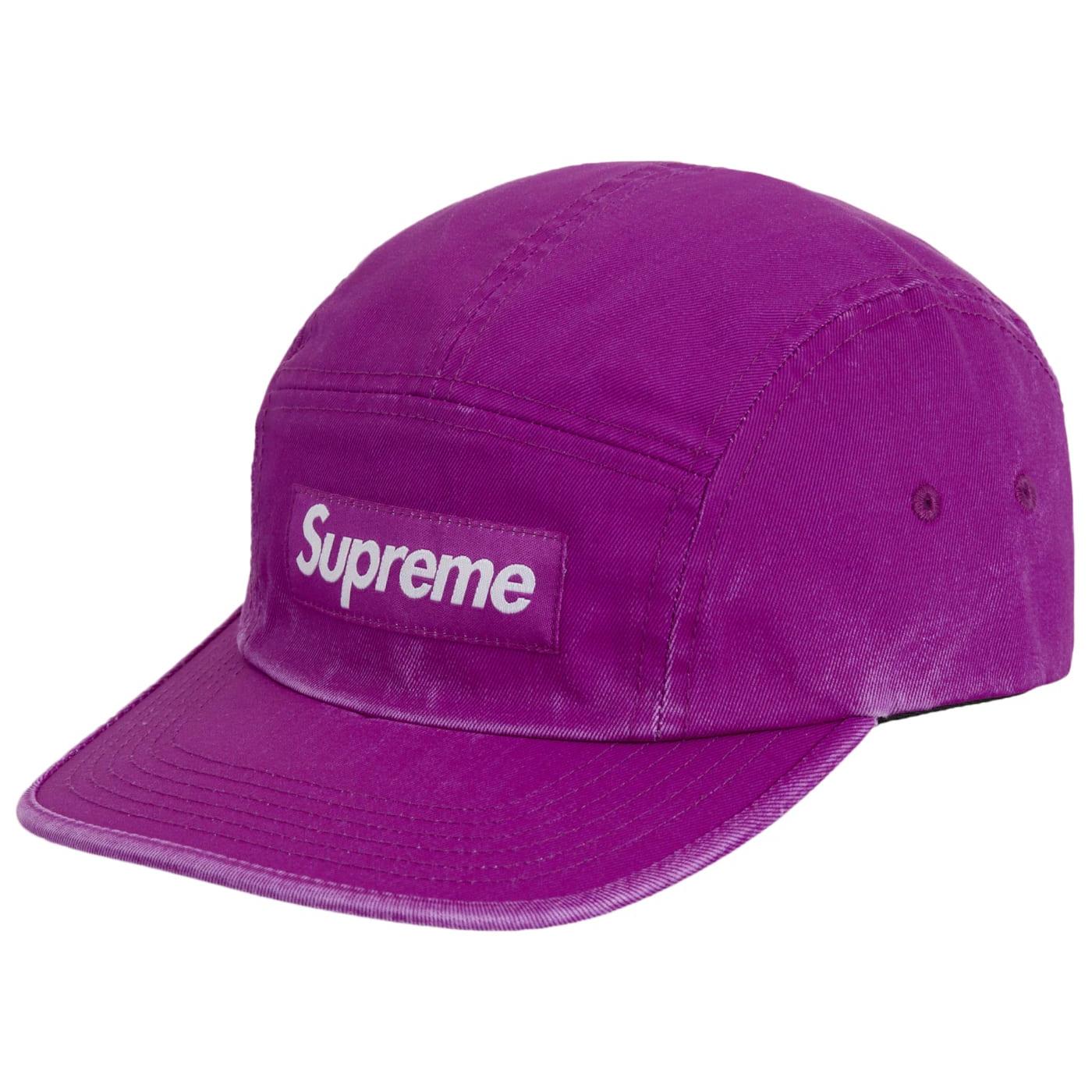 Supreme Washed Chino Twill Camp Cap (SS25) Purple - Im Your Wardrobe