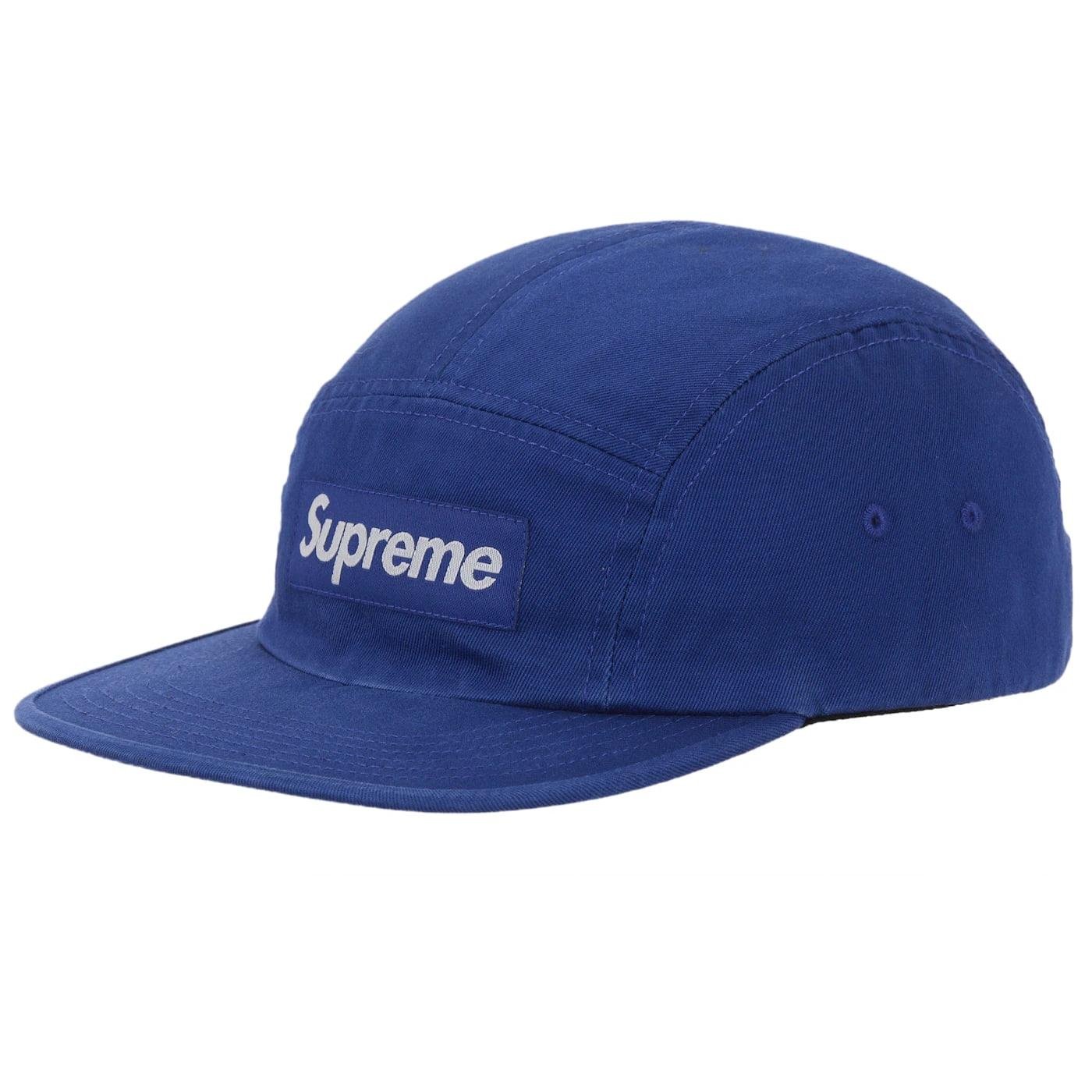 Supreme Washed Chino Twill Camp Cap (SS26) Blue - Im Your Wardrobe