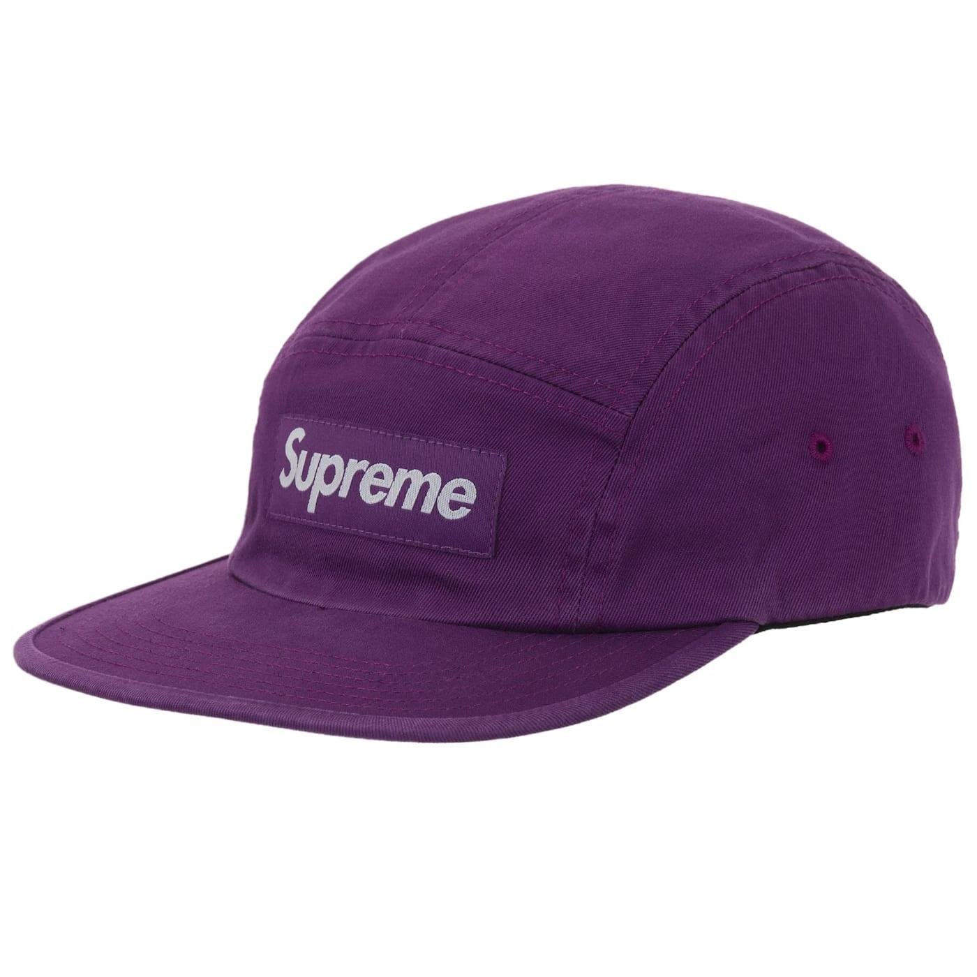Supreme Washed Chino Twill Camp Cap (SS26) Purple - Im Your Wardrobe