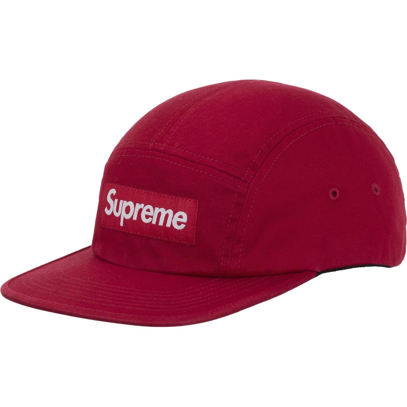 Supreme Washed Chino Twill Camp Cap (SS26) Red - Im Your Wardrobe