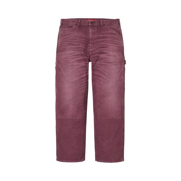 Supreme Worn Double Knee Painter Pant Burgundy - Im Your Wardrobe