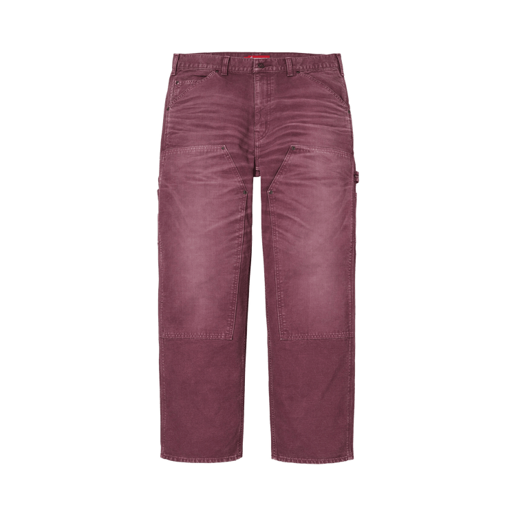Supreme Worn Double Knee Painter Pant Burgundy - Im Your Wardrobe