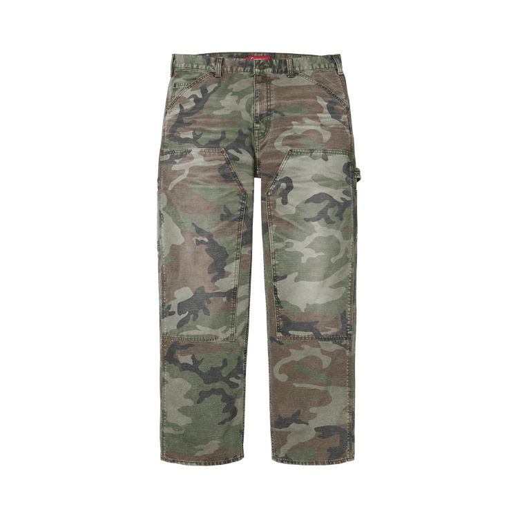 Supreme Worn Double Knee Painter Pant Woodland Camo - Im Your Wardrobe