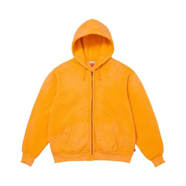 Supreme x A.Presse Vintage Zip Up Hooded Sweatshirt Yellow - Im Your Wardrobe