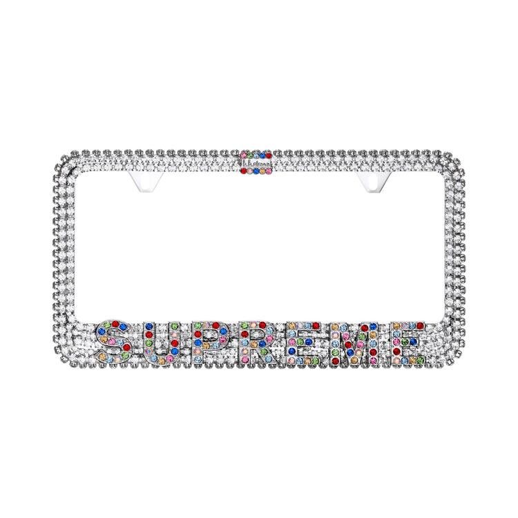 Supreme x B.B. Simon License Plate Frame White - Im Your Wardrobe