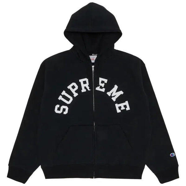 トップス Supreme Hooded Sweatshirt Black L Supreme Big Logo Jacquard Hooded Sweatshirt Black Men's