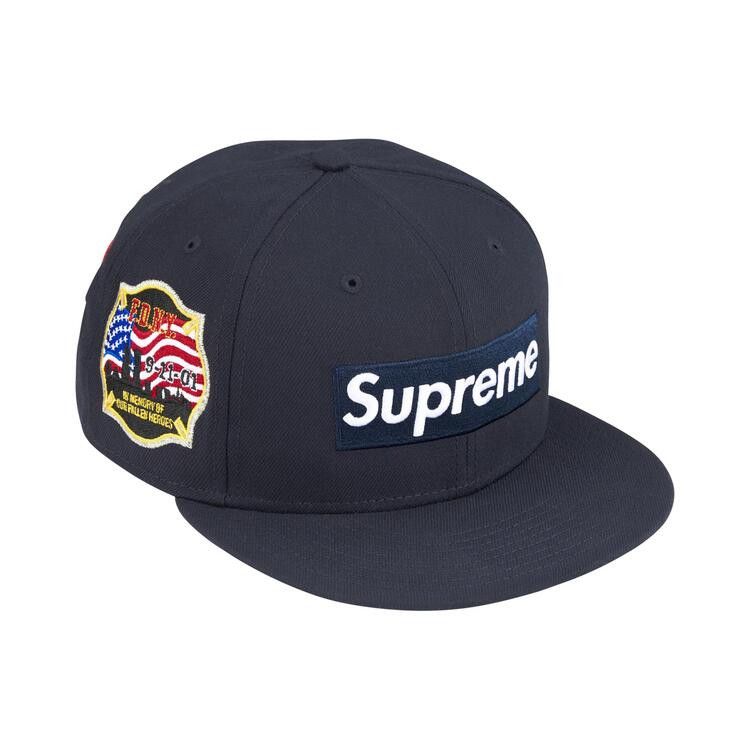 Supreme x Fdny Box Logo New Era (FW26) Navy - Im Your Wardrobe
