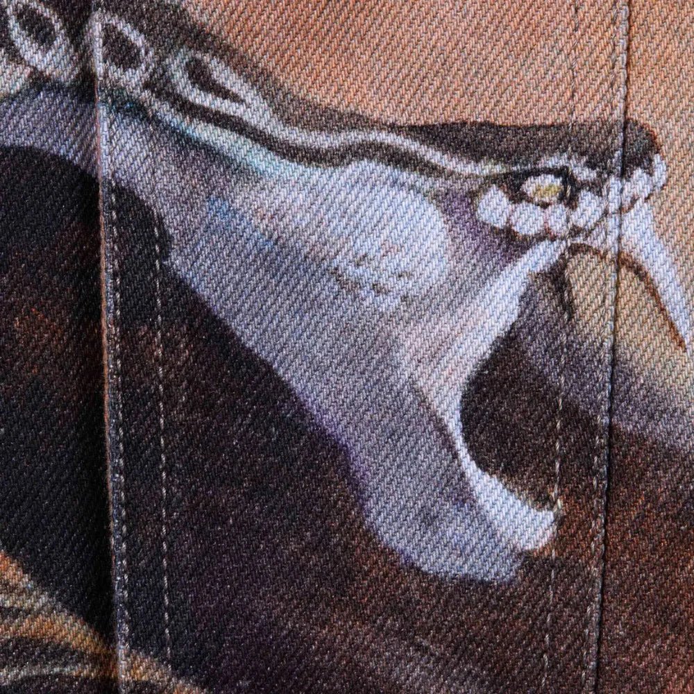 Supreme x Frank Frazetta Faux Shearling Lined Trucker Jacket (FW24) - Im Your Wardrobe