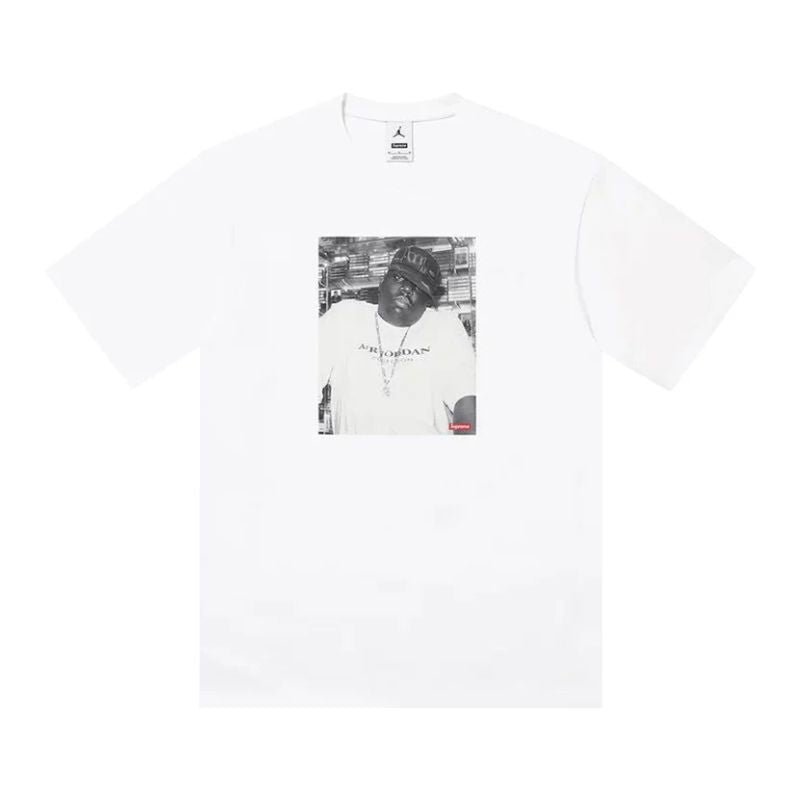 Supreme x Jordan Biggie S/S T-Shirt 'White' (FW24) - Im Your Wardrobe