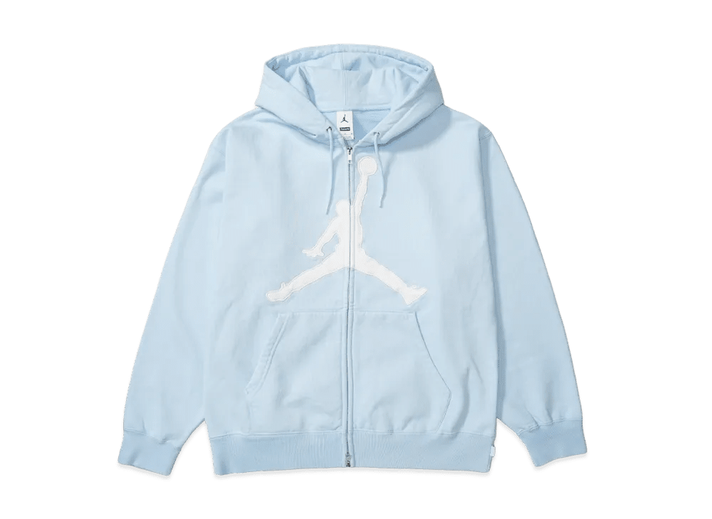 Supreme x Jordan Hooded Sweatshirt Light Blue - Im Your Wardrobe