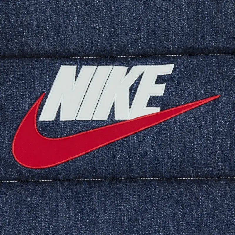Supreme x Nike Denim Puffer Vest (SS24) 'Indigo' - Im Your Wardrobe