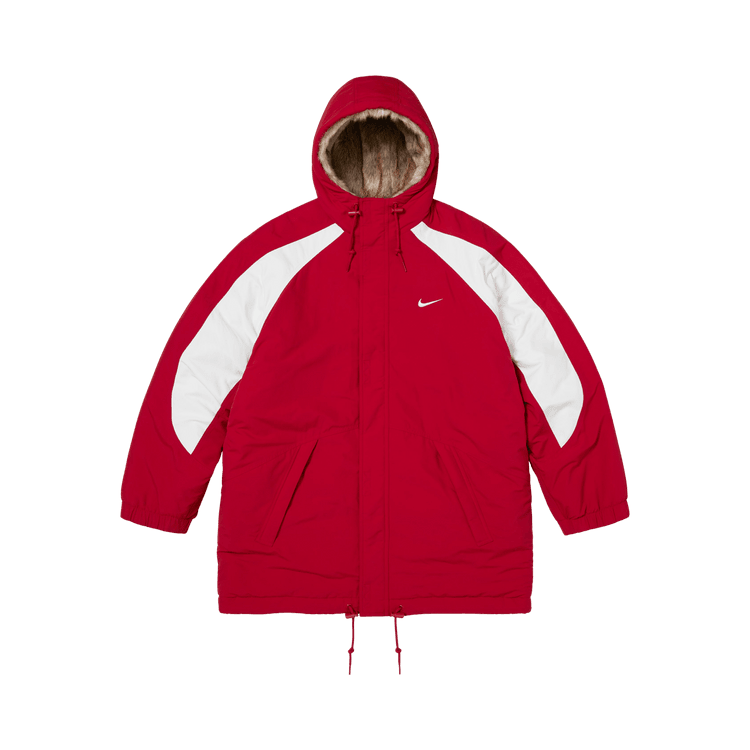 Supreme x Nike Faux Fur Reversible Parka Red - Im Your Wardrobe