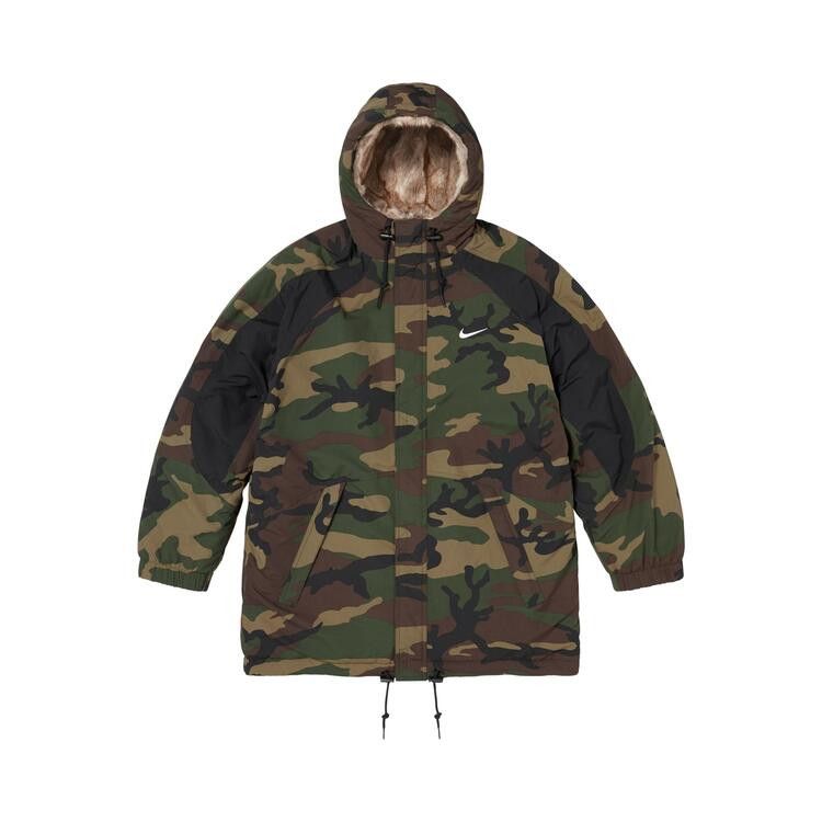 Supreme x Nike Faux Fur Reversible Parka Woodland Camo - Im Your Wardrobe