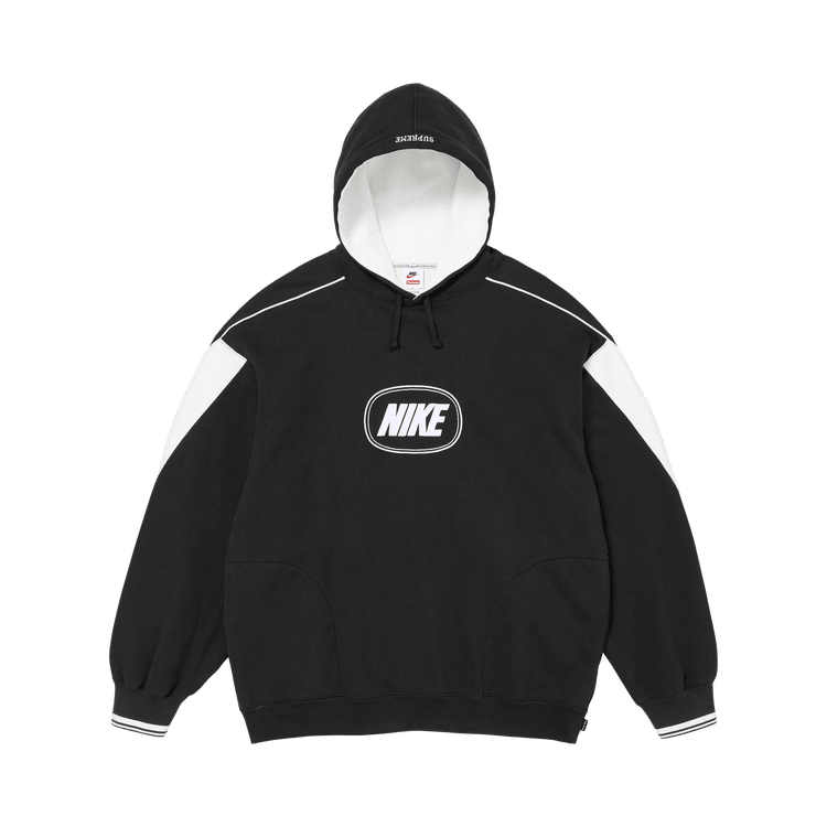 Supreme x Nike Hooded Sweatshirt Black - Im Your Wardrobe