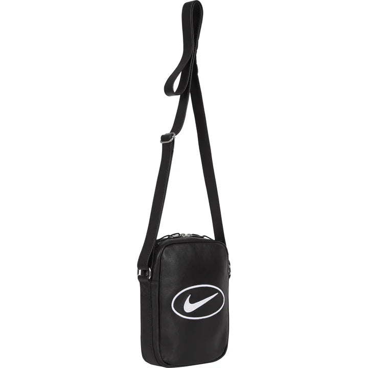 Supreme x Nike Leather Shoulder Bag 'Black' (SS25) - Im Your Wardrobe