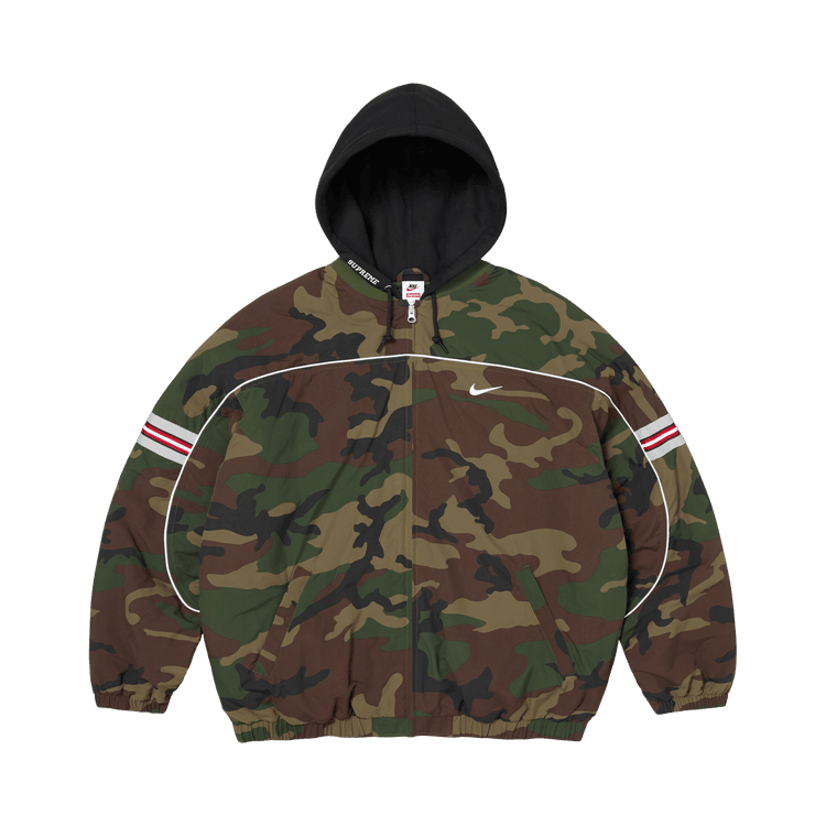 Supreme x Nike Nylon Hooded Jacket Woodland Camo - Im Your Wardrobe