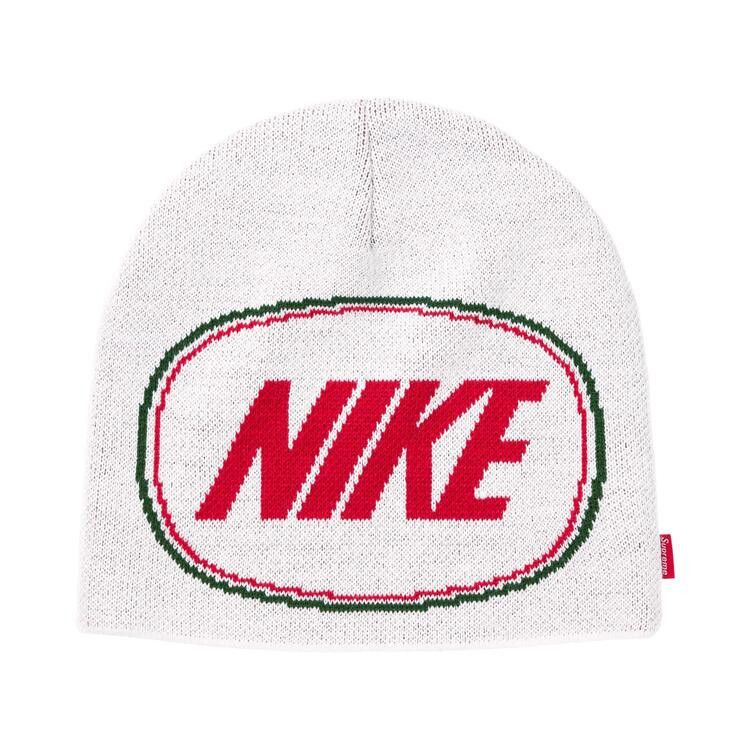 Supreme x Nike Oval Beanie (FW26) White - Im Your Wardrobe