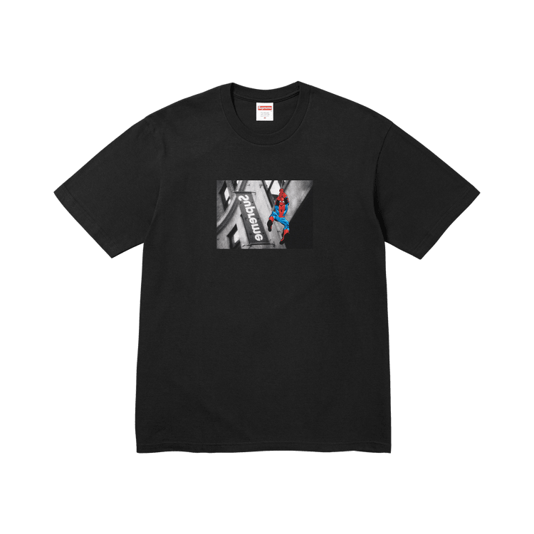 Supreme x Spider-Man Tee Black - Im Your Wardrobe