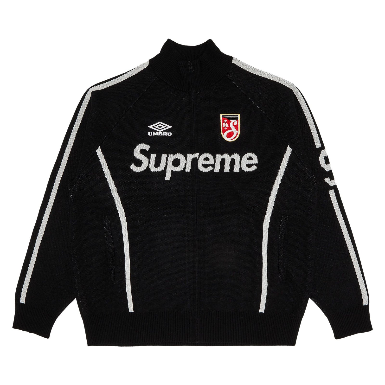 Supreme x Umbro Zip Up Sweater Black - Im Your Wardrobe