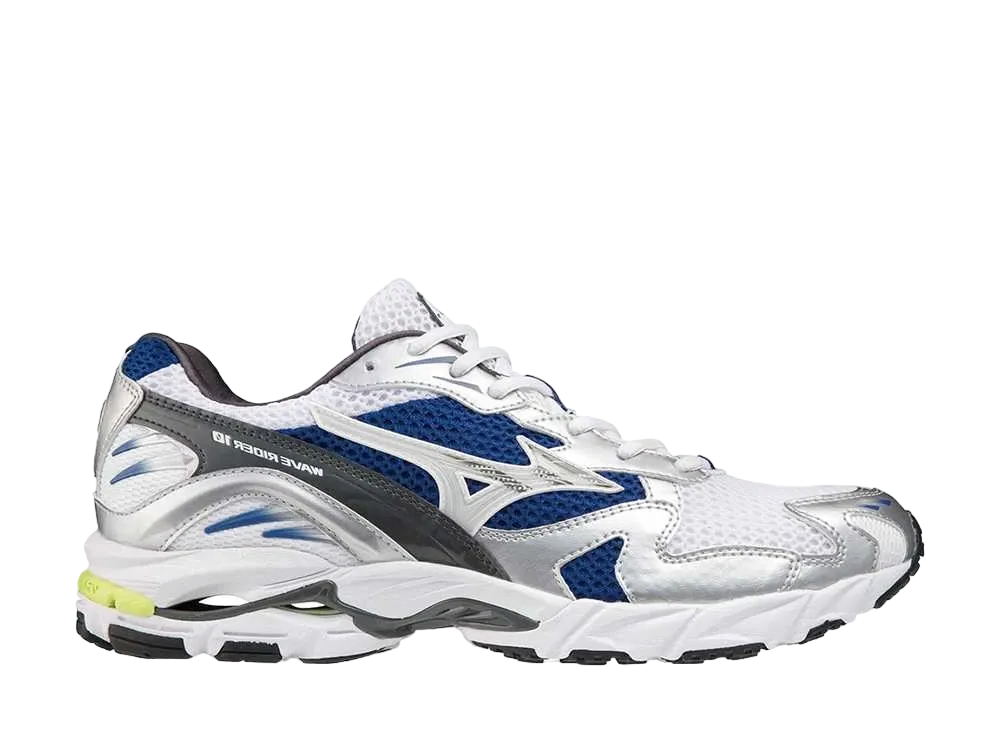 Mizuno Wave Rider 10 White Off White Blue