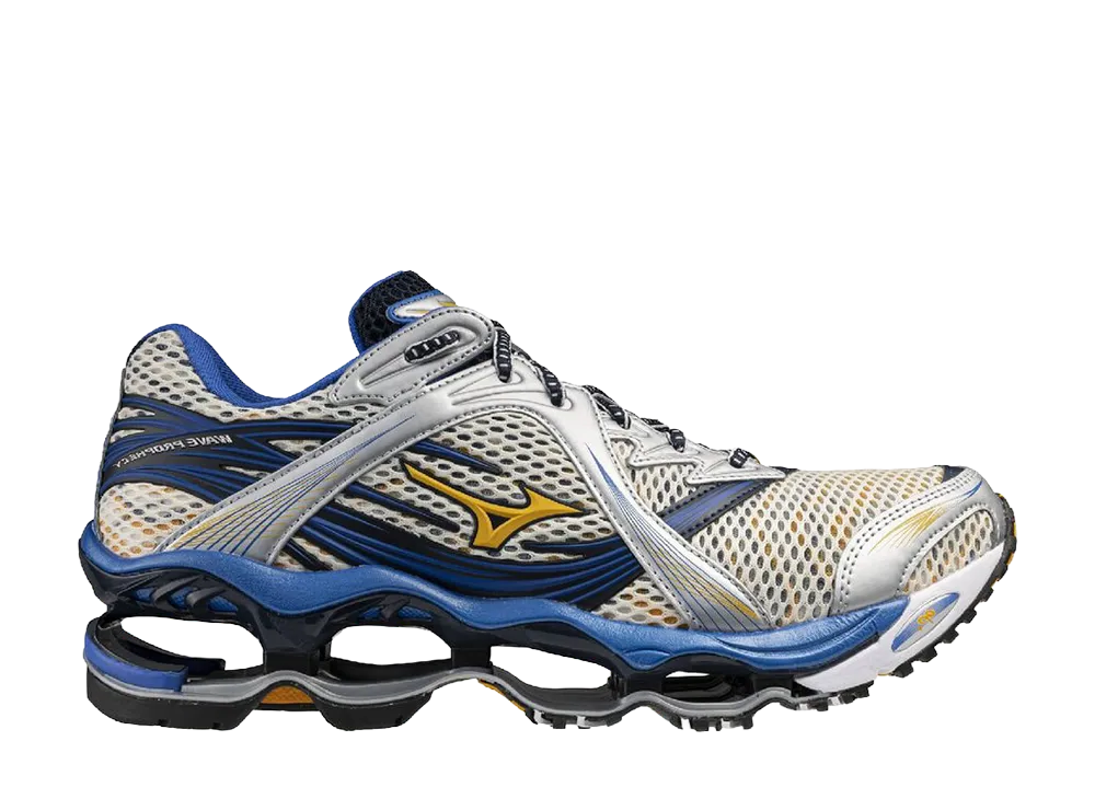 Mizuno Wave Prophecy 1 Blue Yellow Silver