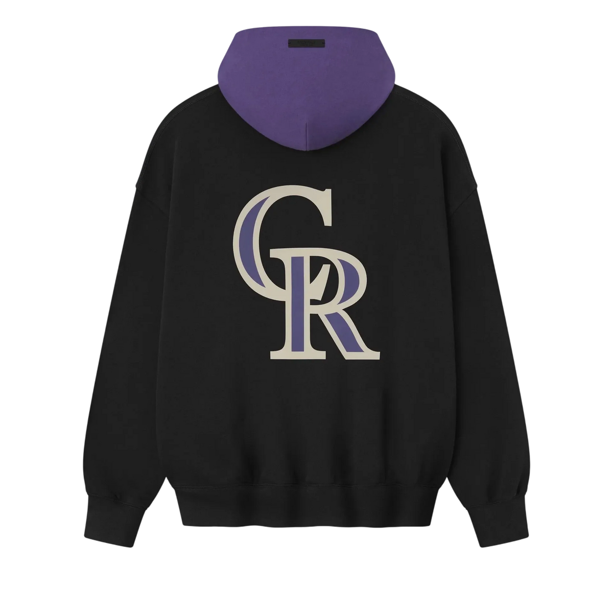 Fear of God Essentials Rockies Sport Hoodie Vintage Black/Purple Reign
