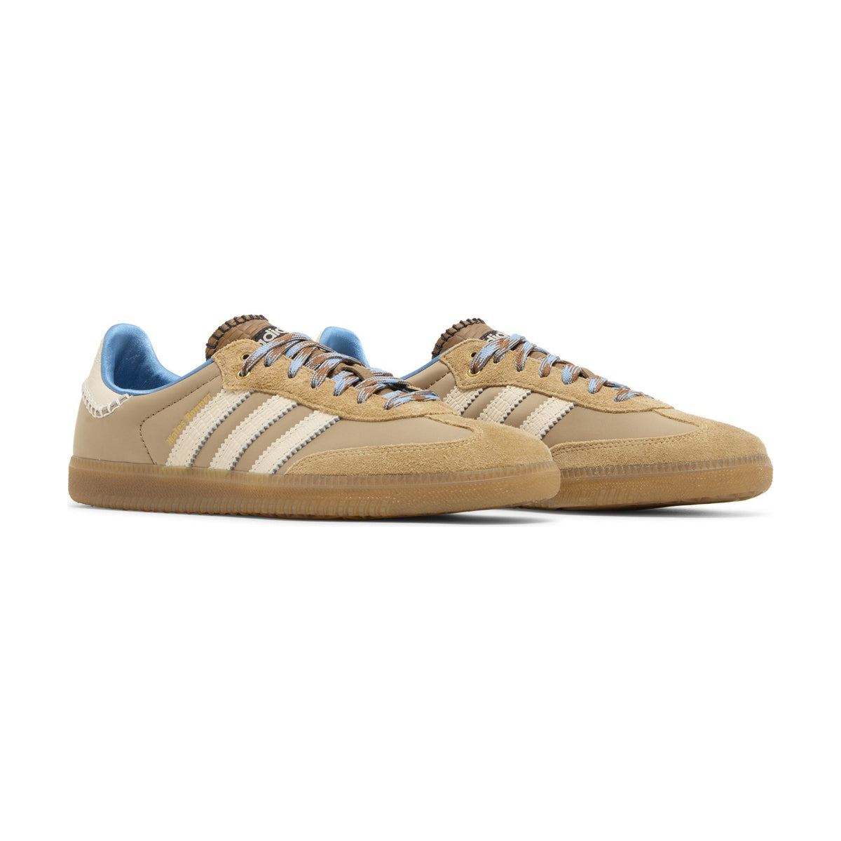 Wales Bonner x adidas Nylon Samba Desert Wonder White Ash Blue detail