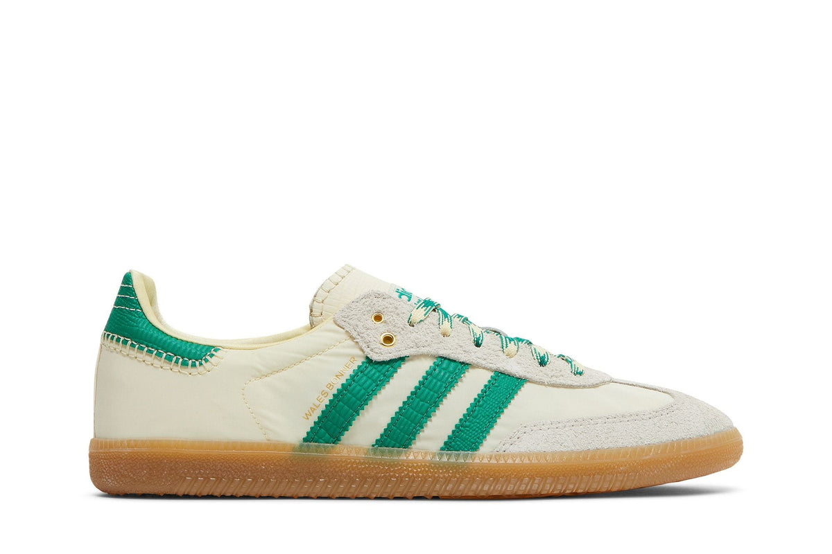 Wales Bonner x adidas Samba Cream White Bold Green - Im Your Wardrobe