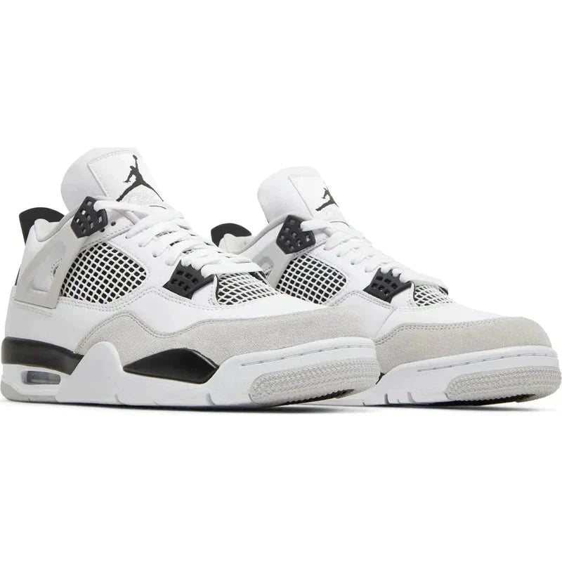 Jordan 4 Retro Military Black sneaker in white, black and grey, in stock at Im Your Wardrobe NZ