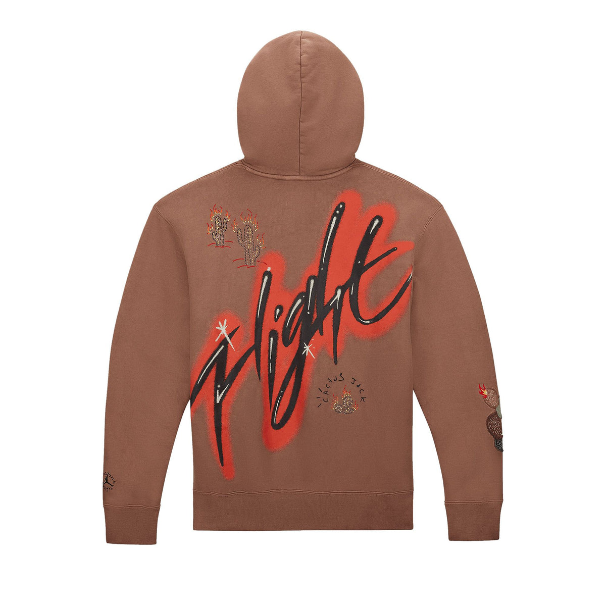 Jordan x Travis Scott M J Hoodie Archaeo Brown back
