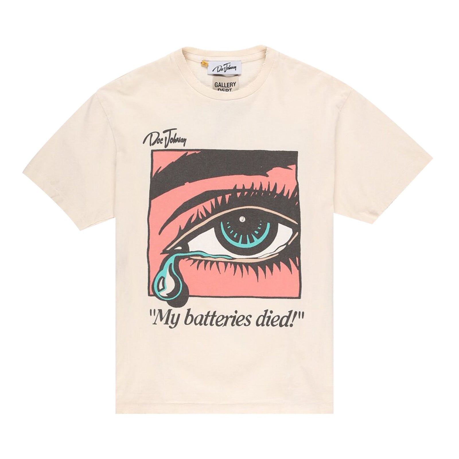 Gallery Dept. Dead Batteries Tee White front