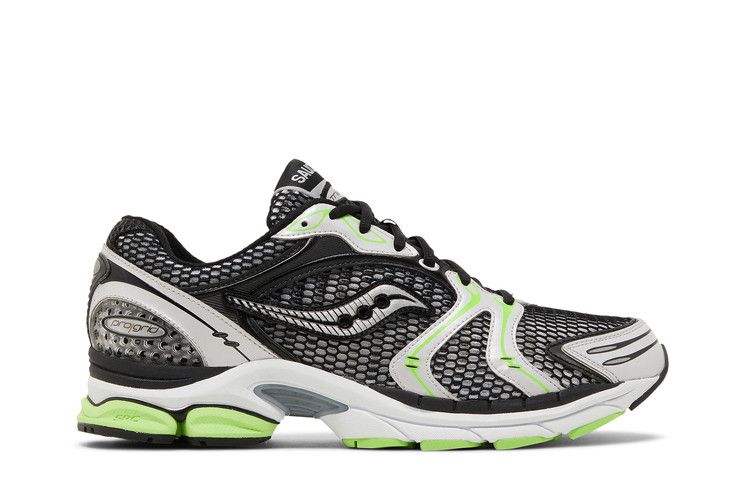Saucony ProGrid Triumph 4 Black Silver Fluo Green