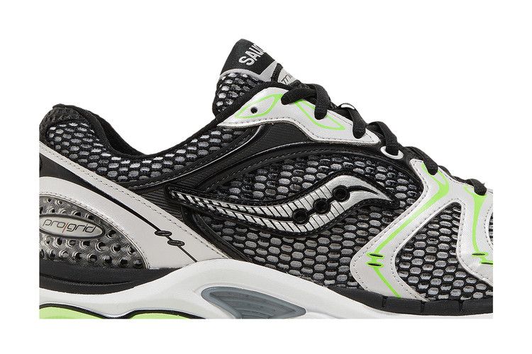 Saucony ProGrid Triumph 4 Black Silver Fluo Green