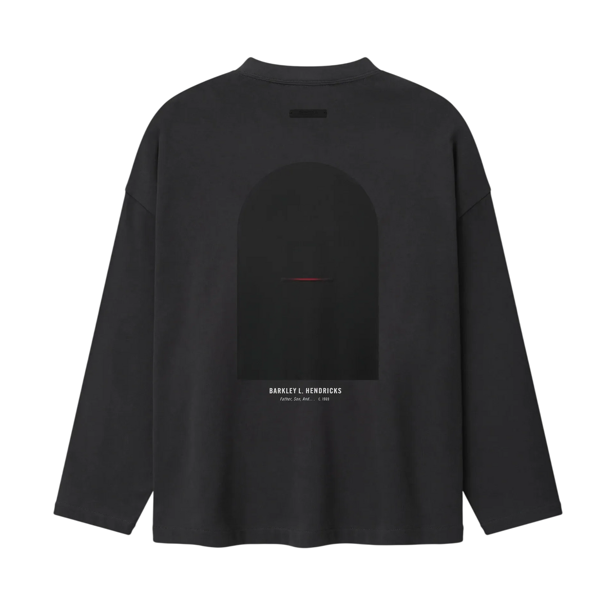 Fear Of God Essentials NBA X Barkley Hendricks Long Sleeve V-Neck Tee Faded Black