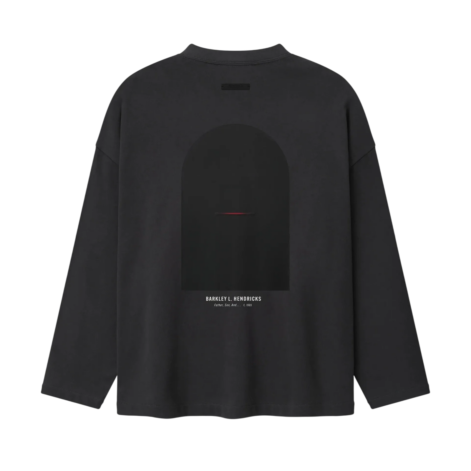 Fear Of God Essentials NBA X Barkley Hendricks Long Sleeve V-Neck Tee Faded Black
