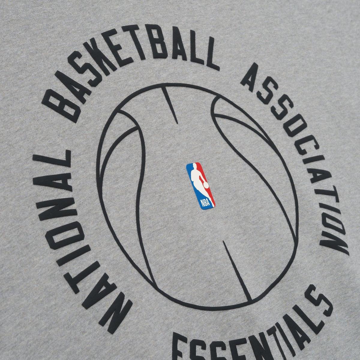 Fear Of God Essentials NBA X Barkley Hendricks Long Sleeve V-Neck Tee Concrete Heather