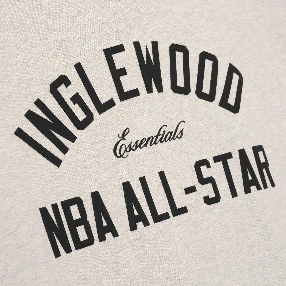 Fear Of God Essentials Inglewood X All Star Weekend '26 90s Tee Oatmeal Heather