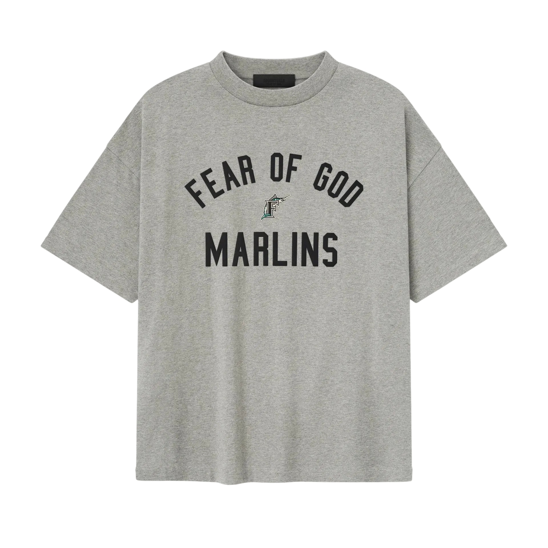 Fear of God Essentials Marlins 90s Tee Concrete Heather