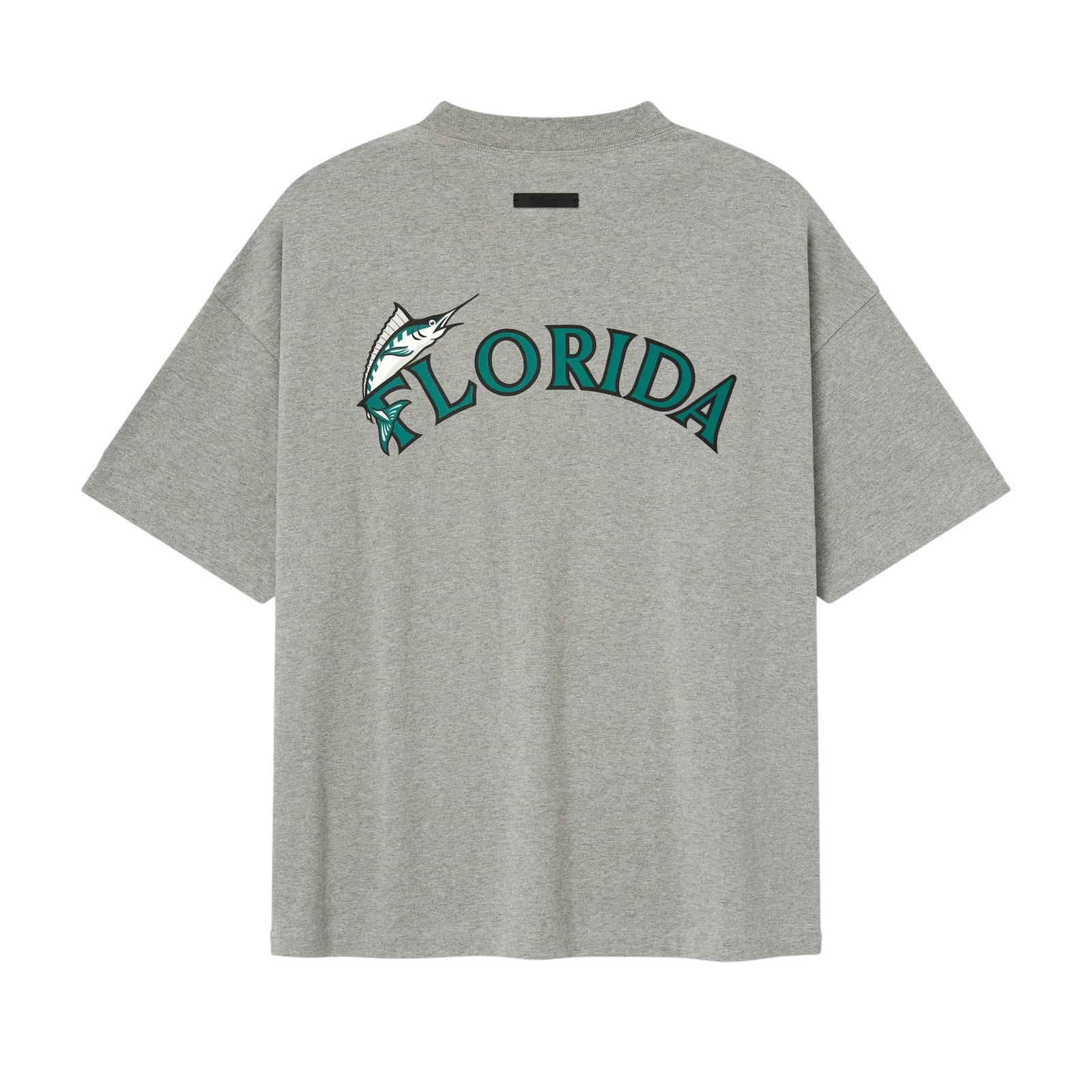 Fear of God Essentials Marlins 90s Tee Concrete Heather