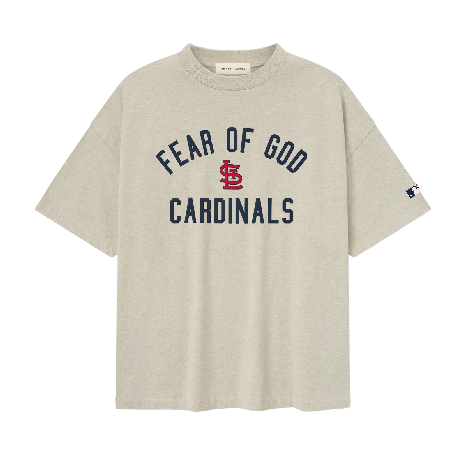 Fear of God Essentials Cardinals 90s Tee Heather Stone